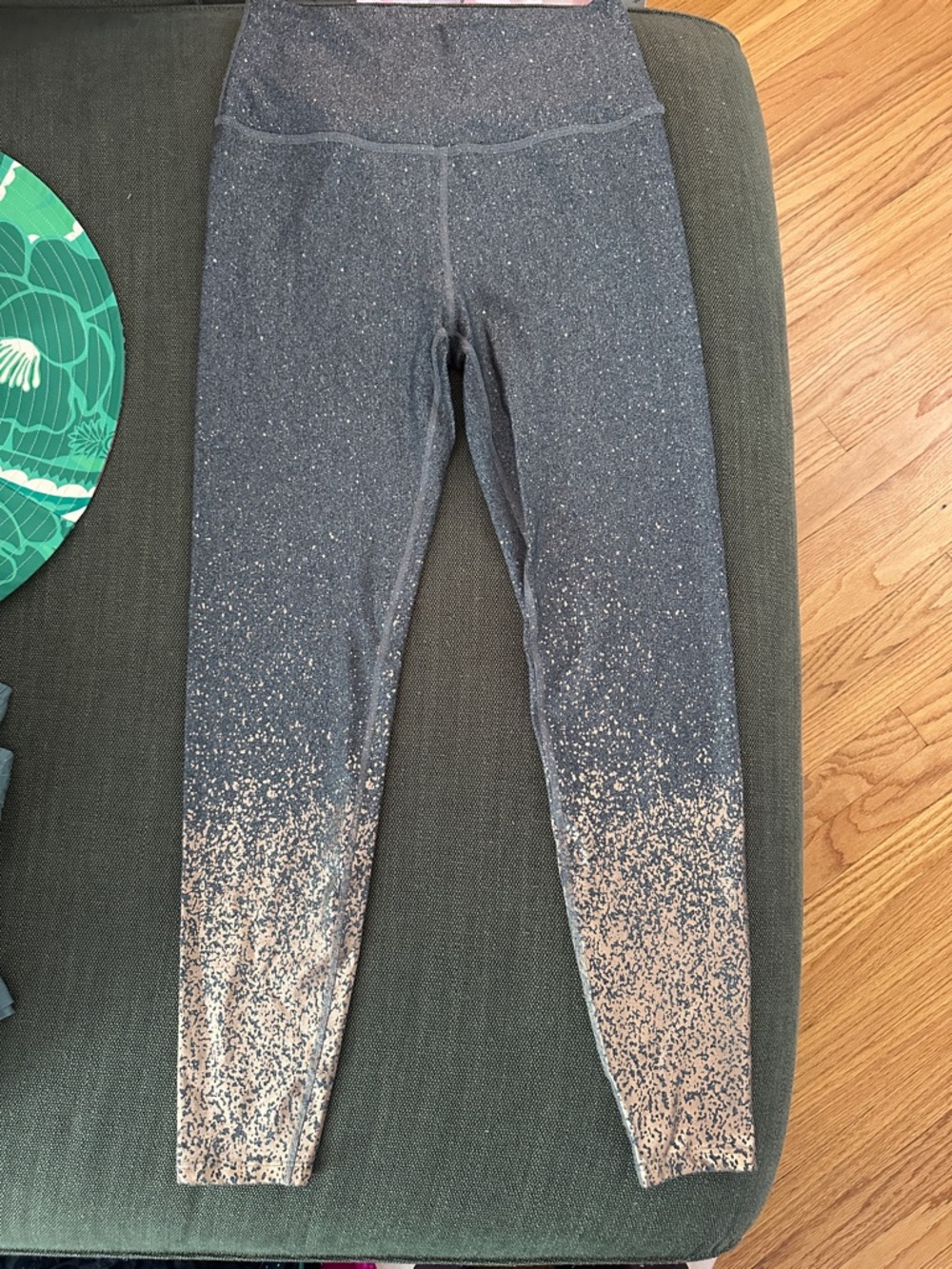 Beyond Yoga Leggings - XL Grey & Rose Gold Ombre Leggings
